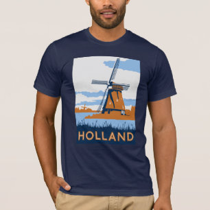 ヴィンテージのオランダポスター Tシャツ