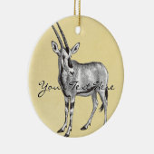 ヴィンテージのオリックスのオーナメント セラミックオーナメント (右)