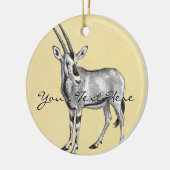 ヴィンテージのオリックスのオーナメント セラミックオーナメント (左)