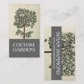 ヴィンテージのオリーブの庭師の名刺 名刺 (正面/裏面)