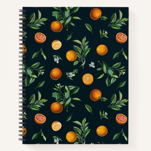 ヴィンテージのオレンジフルーツ ノートブック (正面)