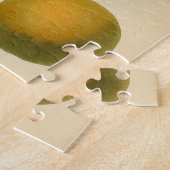 ヴィンテージのオレンジ植物のプリント ジグソーパズル (側面)