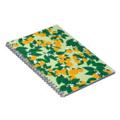 ヴィンテージのオレンジ色の果実に緑色のシープルを付ける ノートブック (右側)