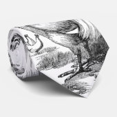 ヴィンテージのオンドリのイラストレーション ネクタイ (ロール)