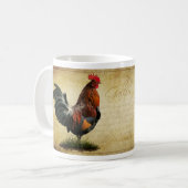 ヴィンテージのオンドリのコーヒー・マグ コーヒーマグカップ (正面左)