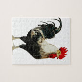 ヴィンテージのオンドリの鶏は動物のベストをカスタマイズ ジグソーパズル (横)