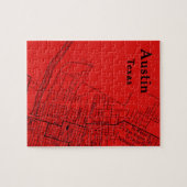 ヴィンテージのオースティンの赤 ジグソーパズル (横)