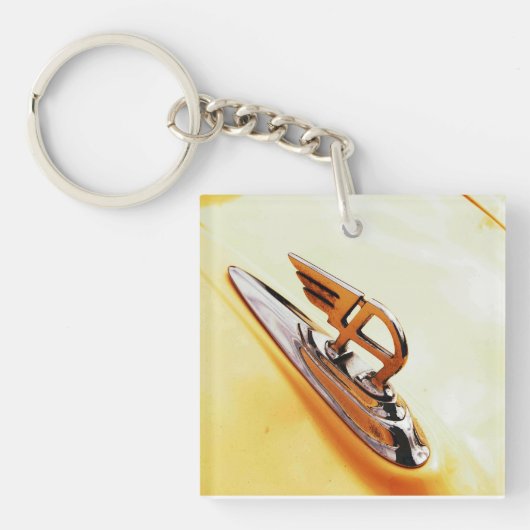 ヴィンテージのオースティン車のモチーフ キーホルダー (正面)