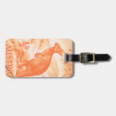 ヴィンテージのオーストラリアのカンガルー ラゲッジタグ (正面横)