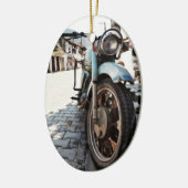 ヴィンテージのオートバイのオーナメント セラミックオーナメント (左)
