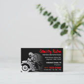 ヴィンテージのオートバイの名刺 名刺 (スタンド正面)