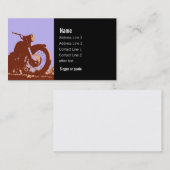 ヴィンテージのオートバイの名刺 名刺 (正面/裏面)