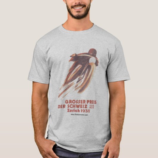 ヴィンテージのオートバイのRaver Tシャツ (正面)