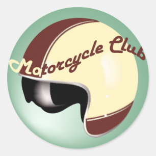 ヴィンテージのオートバイクラブ ラウンドシール