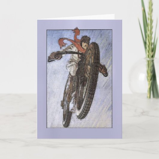 ヴィンテージのオートバイポスター カード (正面)