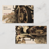 ヴィンテージのオートバイ 名刺 (正面/裏面)