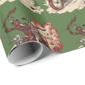 ヴィンテージのオートバイKrampus ラッピングペーパー (ロールコーナー)