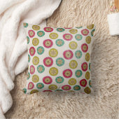 ヴィンテージのオーナメントおよびシカの休日の枕 クッション (ブランケット)