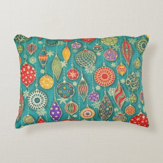 ヴィンテージのオーナメント アクセントクッション (正面)