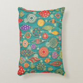 ヴィンテージのオーナメント アクセントクッション (正面(垂直))