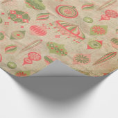 ヴィンテージのオーナメント ラッピングペーパー (角)