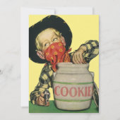 ヴィンテージのカウボーイのおもちゃの銃を手にコOKIEジャー (正面)