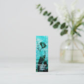 ヴィンテージのカウボーイのグランジなしおりの名刺 スキニー名刺 (スタンド正面)