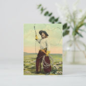 ヴィンテージのカウボーイ22 ポストカード (スタンド正面)