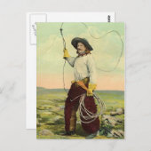 ヴィンテージのカウボーイ22 ポストカード (正面/裏面)