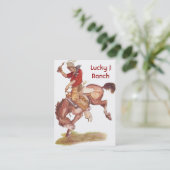 ヴィンテージのカウボーイ 名刺 (スタンド正面)