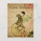 ヴィンテージのカエルのはがき ポストカード (正面)