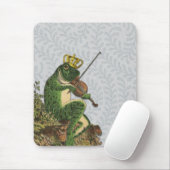 ヴィンテージのカエルの白馬の王子様 マウスパッド (マウス)