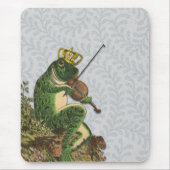 ヴィンテージのカエルの白馬の王子様 マウスパッド (正面)