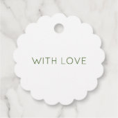 ヴィンテージのカスタマイズ可能なメッセージカード フェイバータグ (裏面)