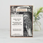 ヴィンテージのカスタマイズ可能パーティの招待状 招待状 (スタンド正面)