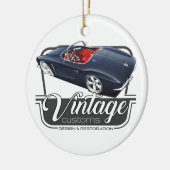 ヴィンテージのカスタムコルベット セラミックオーナメント (左)