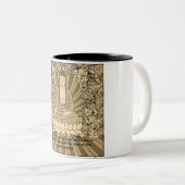 ヴィンテージのカスタム仏 ツートーンマグカップ (正面右)