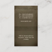 ヴィンテージのカップケーキの名刺 名刺 (裏面)