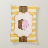 ヴィンテージのカップケーキの背景 アクセントクッション (裏面(縦))