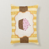 ヴィンテージのカップケーキの背景 アクセントクッション (正面(垂直))