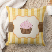 ヴィンテージのカップケーキの背景 クッション (ブランケット)