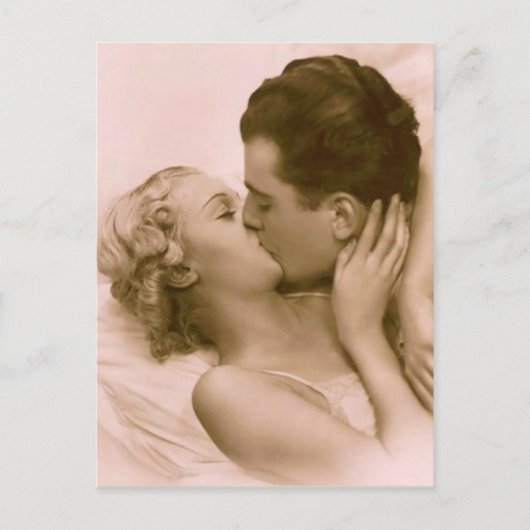 ヴィンテージのカップルのフランス人の郵便はがき ポストカード (正面)