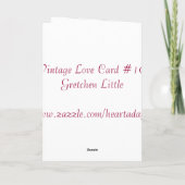 ヴィンテージのカップル愛カード#10 シーズンカード (裏面)