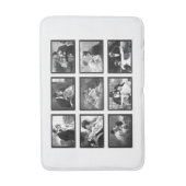 ヴィンテージのカップル白黒バスマット バスマット (正面縦)