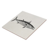 ヴィンテージのカツオの魚-水中競技はテンプレートを採取します タイル (側面)