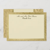 ヴィンテージのカトリック教の十字のパーソナライズ感謝していしています サンキューカード (正面/裏面)