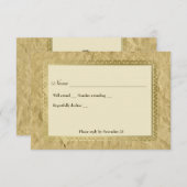 ヴィンテージのカトリック教の十字のrsvp 出欠カード (正面/裏面)