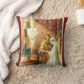 ヴィンテージのカトリック教の聖母マリアヨセフの花嫁の新郎 クッション (ブランケット)