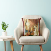 ヴィンテージのカトリック教の聖母マリアヨセフの花嫁の新郎 クッション (椅子)