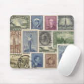 ヴィンテージのカナダの切手 マウスパッド (マウス)